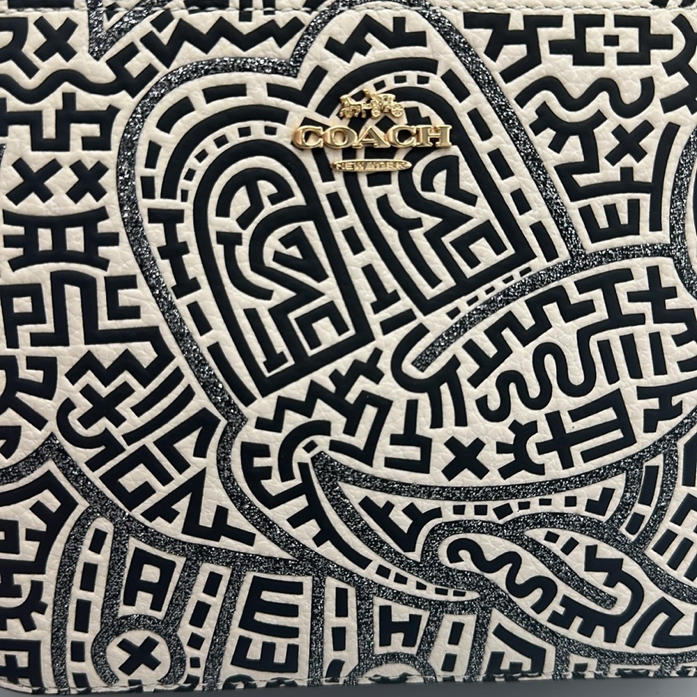 COACH Disney Mickey Mouse x Keith Haring Mini Leather Camera Bag - Picture 6 of 16